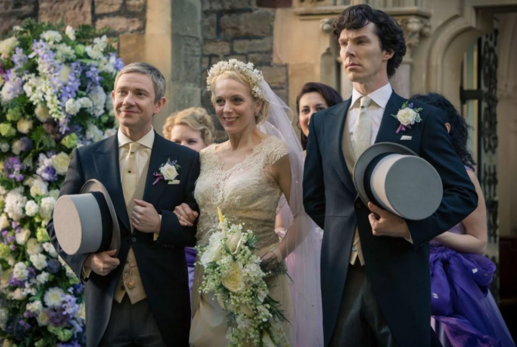 Актер Мартин Фримен снимается вместе с женой в сериале Шерлок.