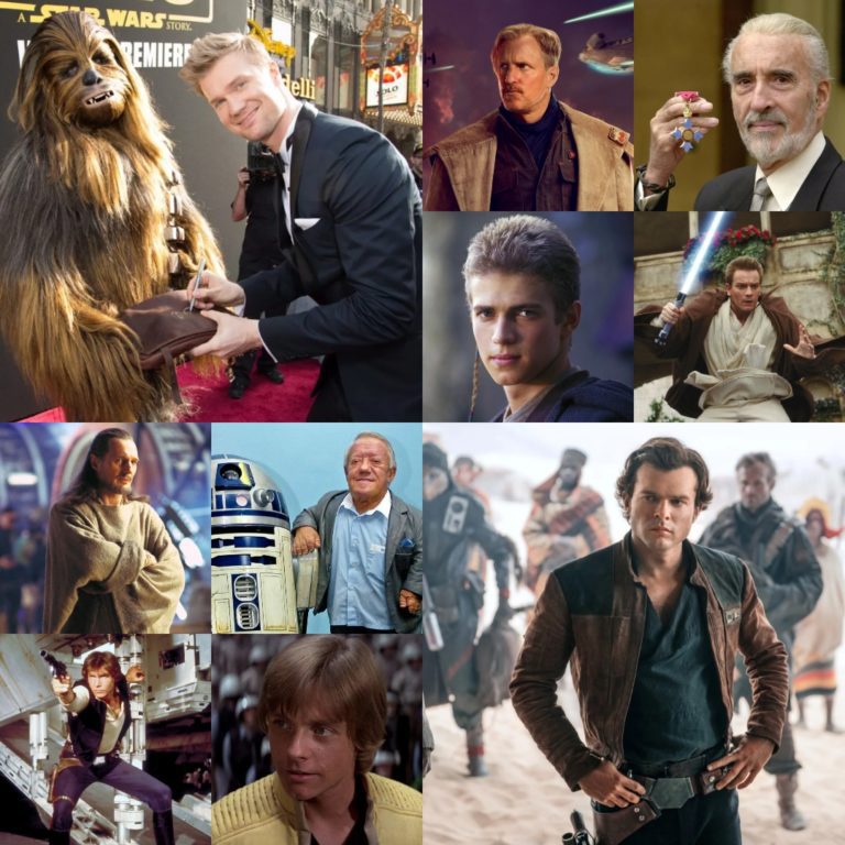 Актеры фильма «Звездные войны» во всех эпизодах кинофраншизы