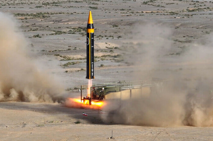 Иранская баллистическая ракета Хейбар-4, запуск